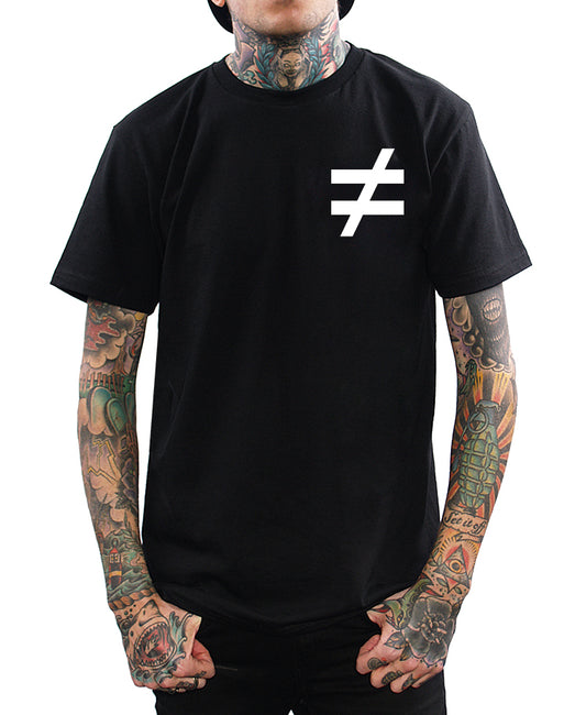 t-shirt with unequal logo