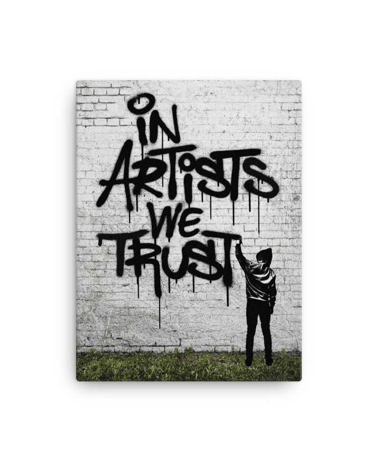 in artists we trust graffiti print