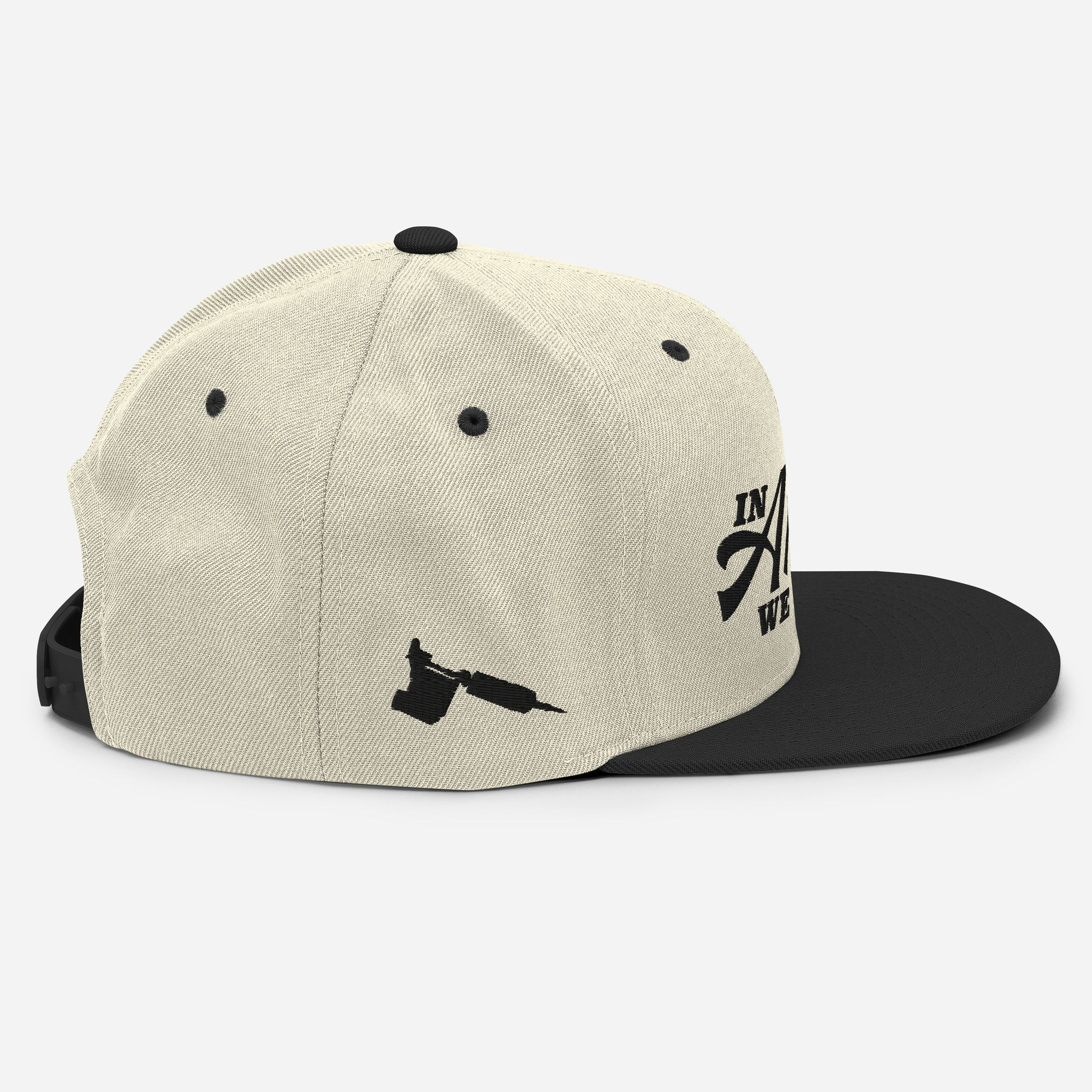 side view of in artists we trust hat