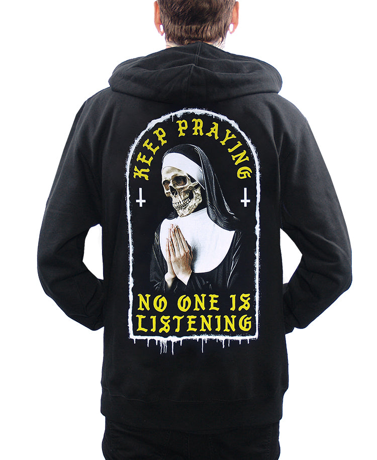 KEEP PRAYING ZIP-UP HOODIE