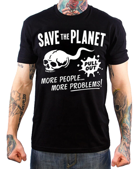 SAVE THE PLANET PULL OUT T-SHIRT