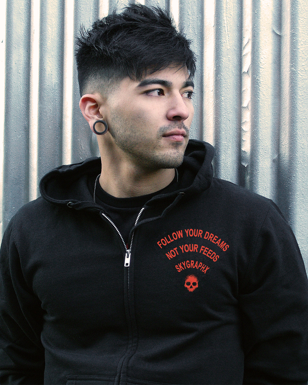 WASTED REALITY ZIP-UP HOODIE