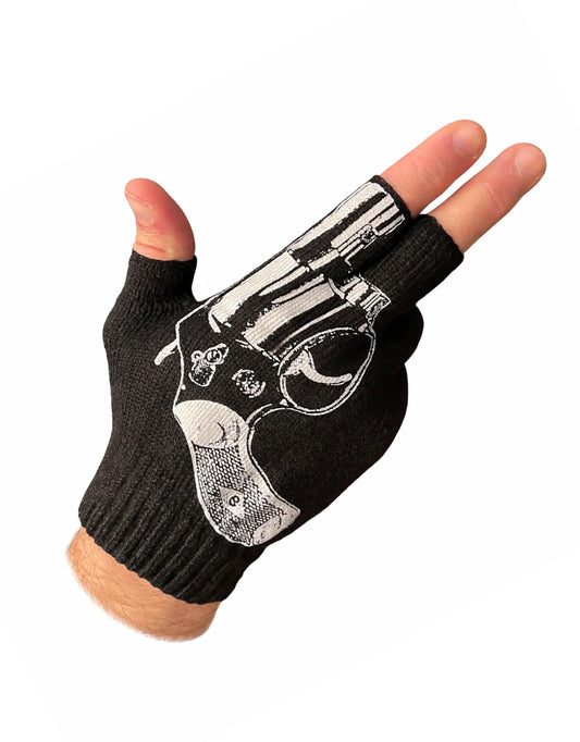 FINGERLESS GUN GLOVES