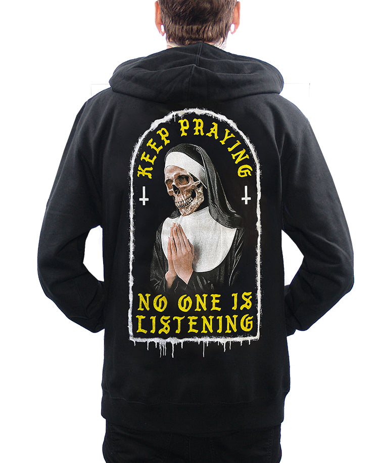 KEEP PRAYING ZIP-UP HOODIE