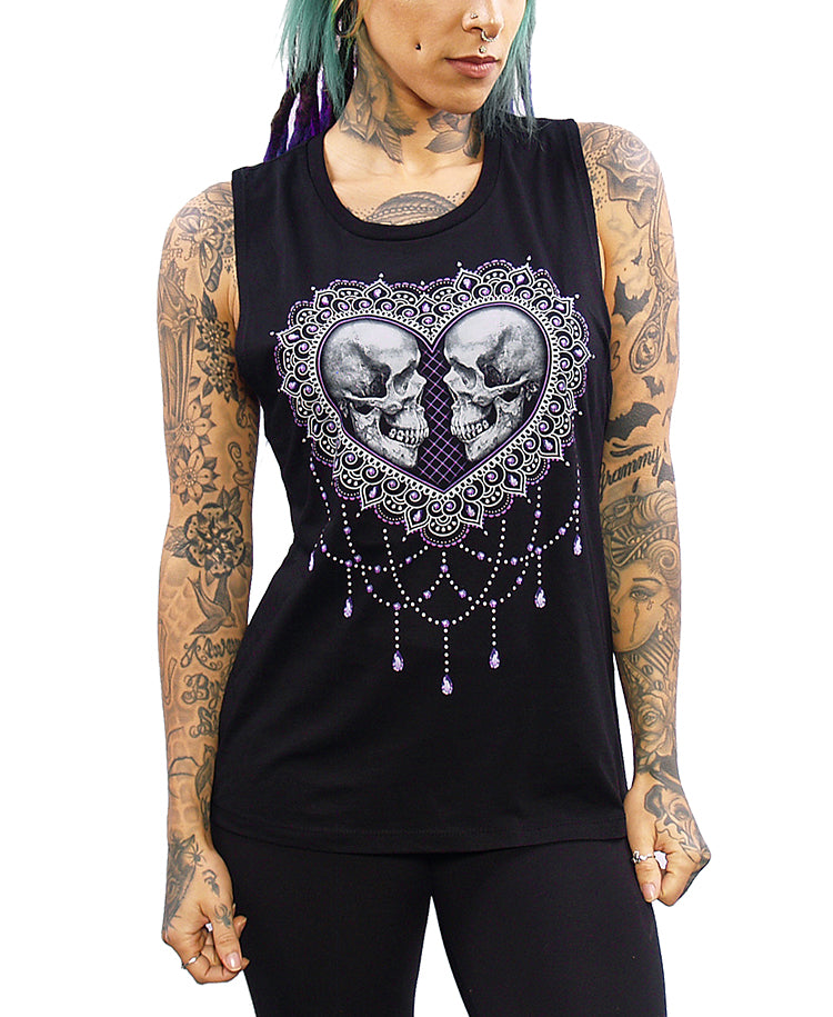 Skull tank hot sale top womens