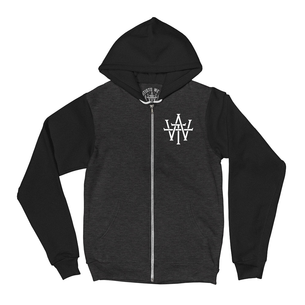 IN ARTISTS WE TRUST LOGO SEAL ZIP-UP HOODIE